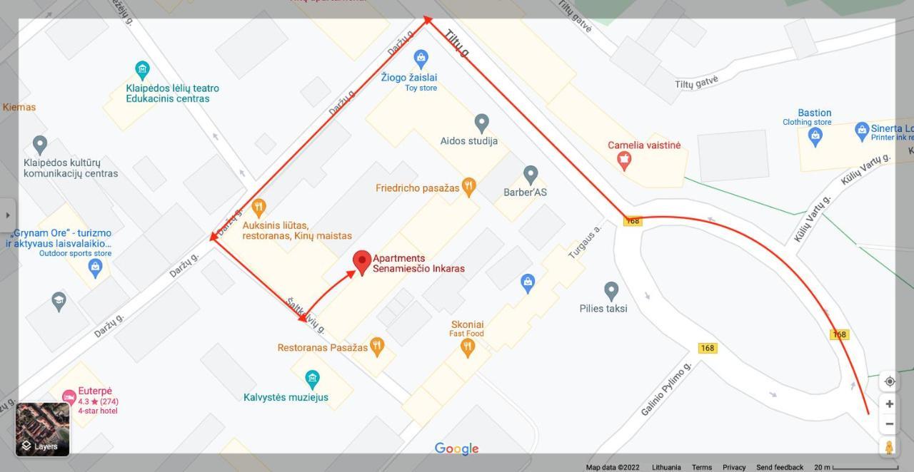 Apartment Senamiescio Inkaras Kłajpeda Zewnętrze zdjęcie